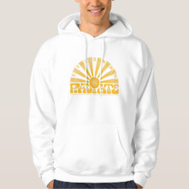 RADIATE Sei das Vintage Retro-Gold-Logo der Sonne Hoodie