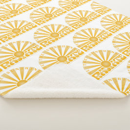 RADIATE Sei das Vintage Retro-Gold-Logo der Sonne Sherpadecke