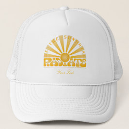 RADIATE Sei der Sonnenschein Vintag Retro Gold Cus Truckerkappe