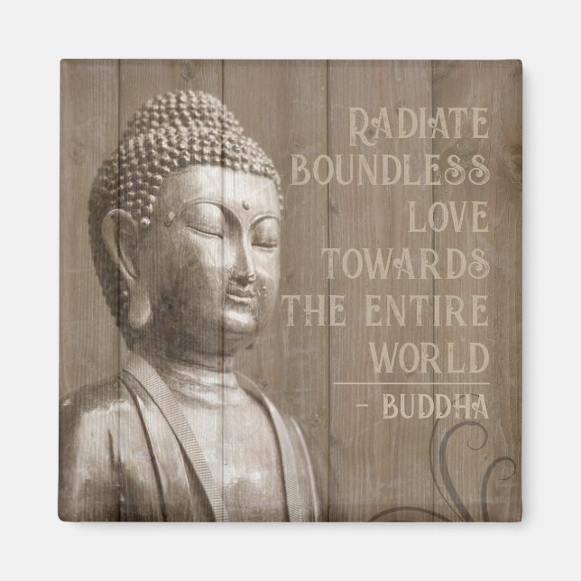 Radiation grenzenlose Liebe Buddha Meditation Magnet (Vorne)