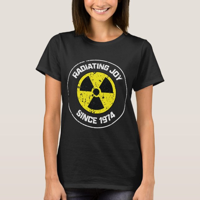 Radiationssymbol Strahlerfreude seit 1974 Grunge T-Shirt (Vorderseite)