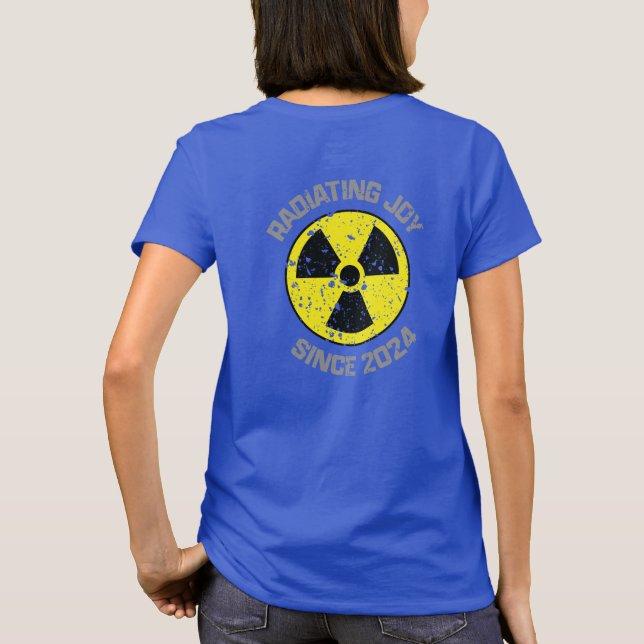 Radiationssymbol Strahlerfreude seit Grunge 2024 T-Shirt (Rückseite)