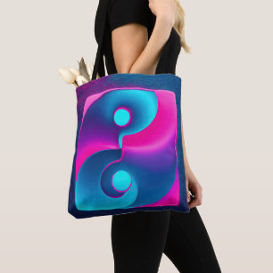 Radiative Spiritualität: Vibrant Yin Yang Pink & B