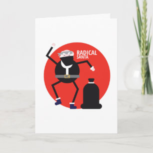 Radical Sanata Funny Christmas Meme Card rot Karte