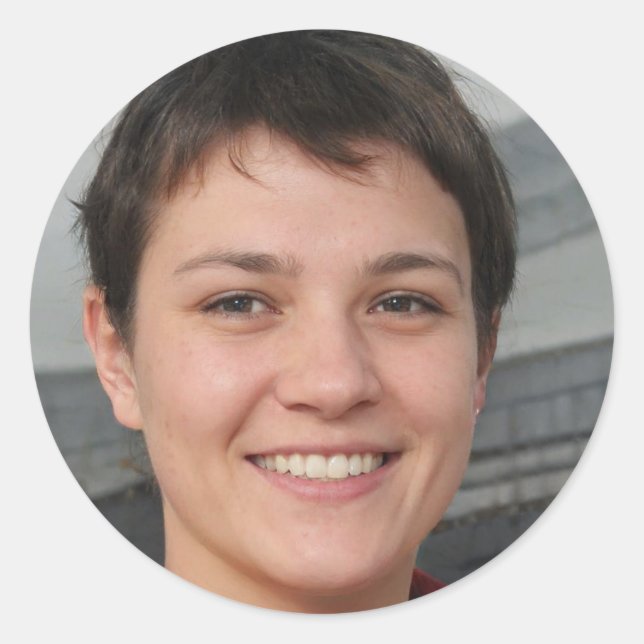 Radierposition Runder Aufkleber (Vorderseite)