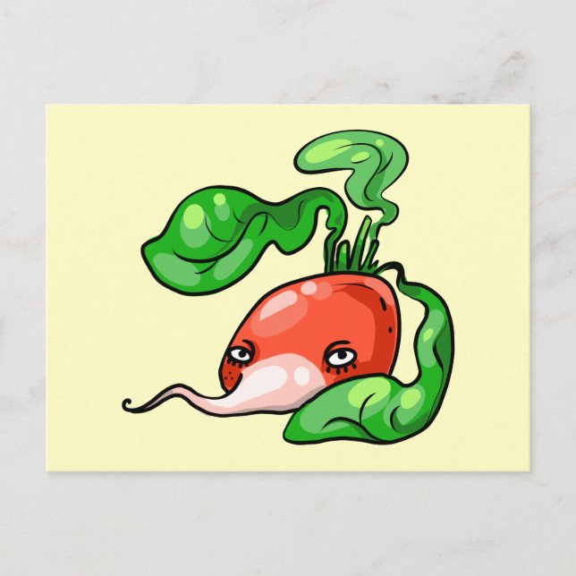 Radieschen radish postkarte (Vorderseite)