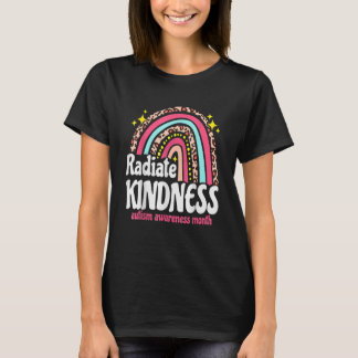 Radiity Autism World Awareness Leopard Ra T-Shirt