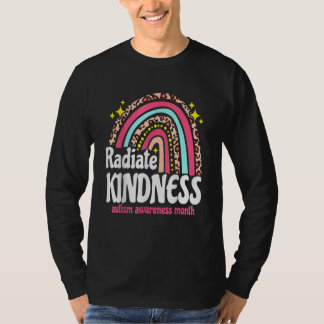 Radiity Autism World Awareness Leopard Ra T-Shirt