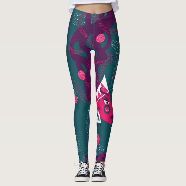 Radikale ästhetische Leggings AF/Yoga-Hosen (Vorderseite)