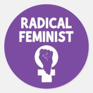 Radikale Feministin Runder Aufkleber