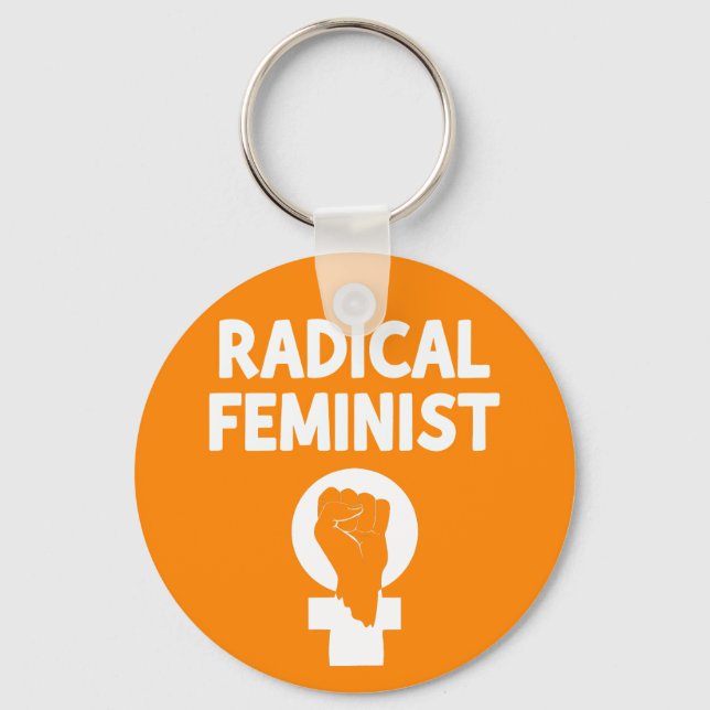 Radikale Feministin Schlüsselanhänger (Vorderseite)