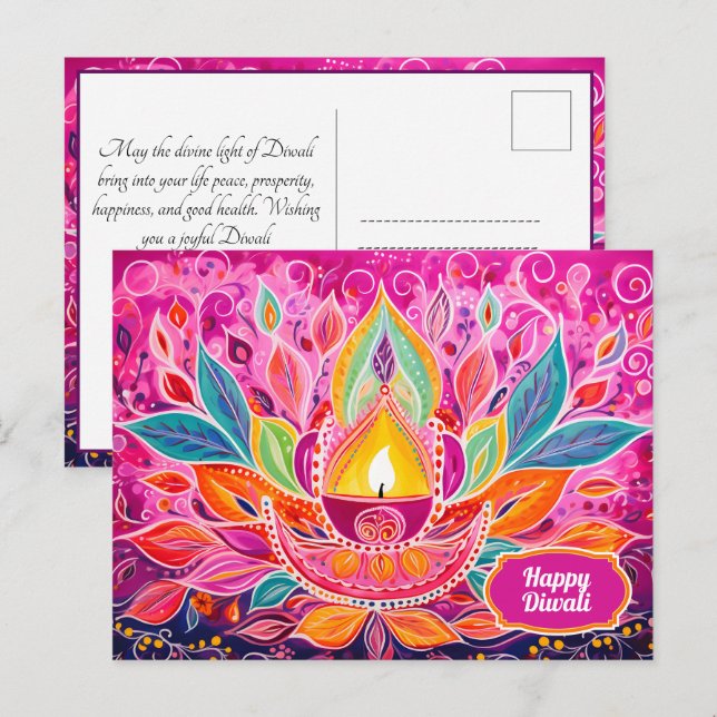 Radikale Festlichkeiten: Dazecore-Feiern Postkarte (Vorne/Hinten)