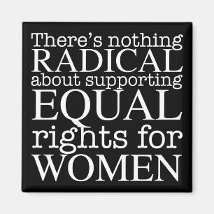 Radikale Frauenziffer Frauenrechte Feministin Magnet