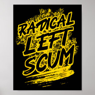 Radikale Linke lustige sarkastische Zitate Poster