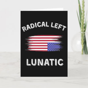 Radikale linke verrückte Anti-Trump-lustige Demokr Karte