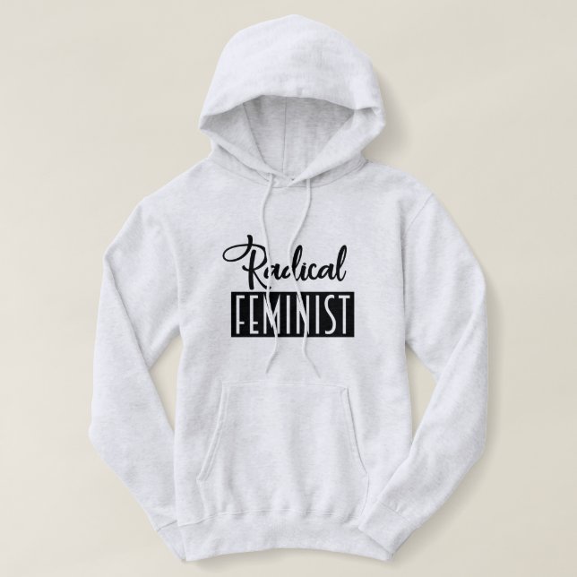 Radikaler Feminist Hoodie (Design vorne)
