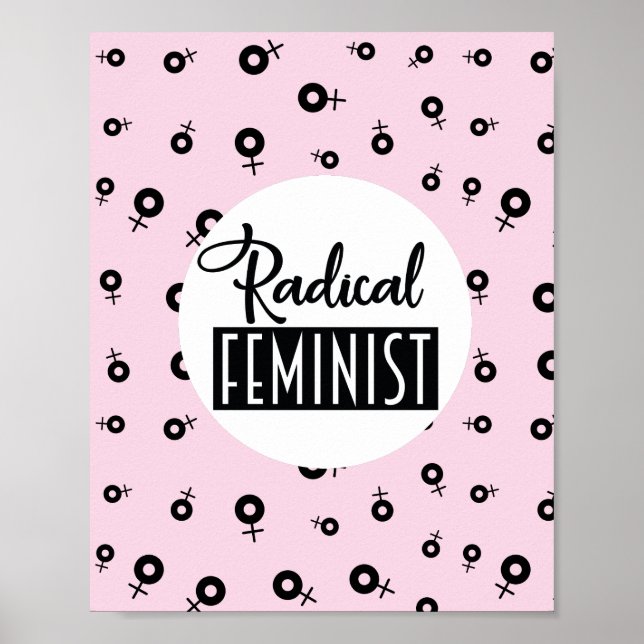 Radikaler Feminist Poster (Vorne)