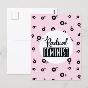 Radikaler Feminist Postkarte