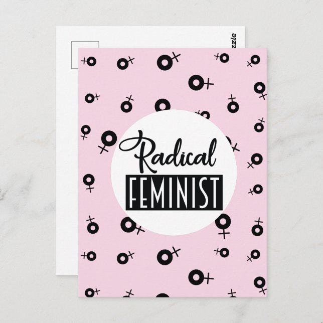 Radikaler Feminist Postkarte (Vorne/Hinten)