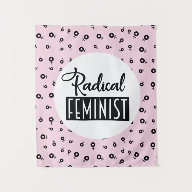 Radikaler Feminist Wandteppich (Vorderseite)