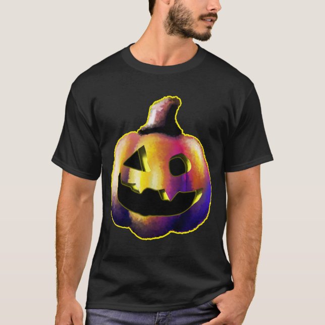 Radikaler Halloween Jack-O'-Lantern - Licht in B T-Shirt (Vorderseite)