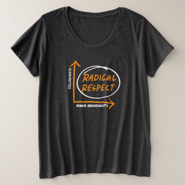 Radikaler Respekt gestörter T - Shirt (Design vorne)