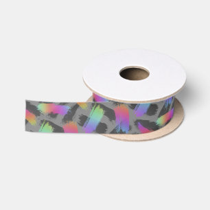 radikaler Retro-Regenbogen : Satinband