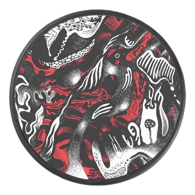 Radikaler Schock Eishockey Puck (Vorderseite)