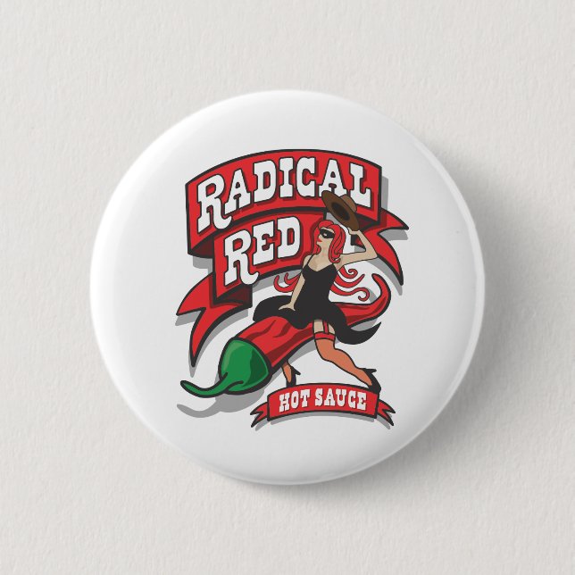 Radikales rotes Button (Vorderseite)