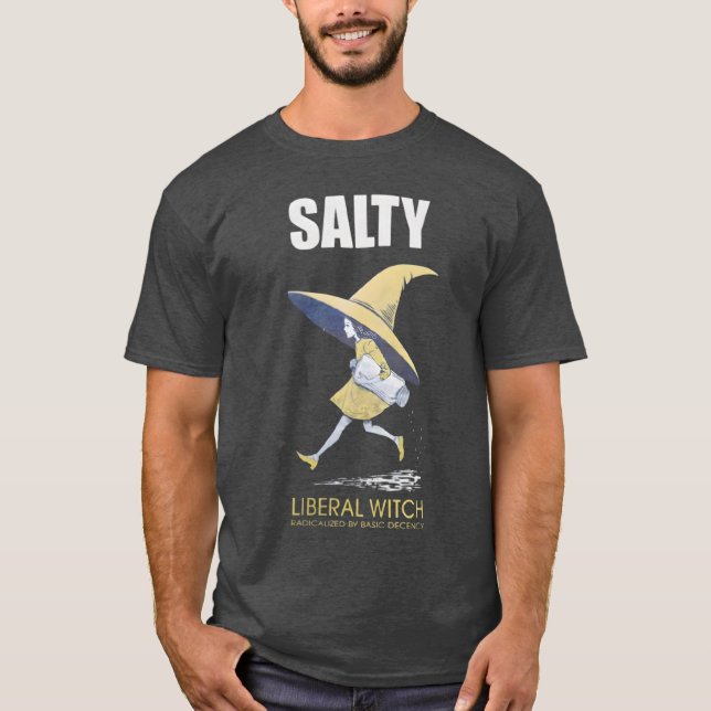 Radikalisiert durch einfache Anständigkeit Salty H T-Shirt (Vorderseite)