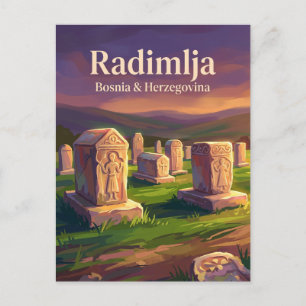 Radimlja Nekropole Bosnien und Herzegowina Postkarte