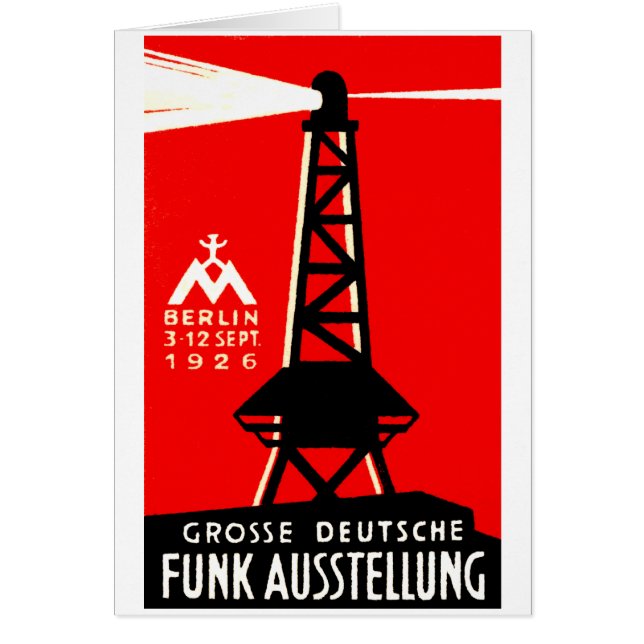 Radio 1926 + Sendungs-Plakat (Vorne)