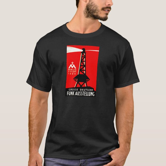 Radio 1926 + Sendungs-Plakat T-Shirt (Vorderseite)