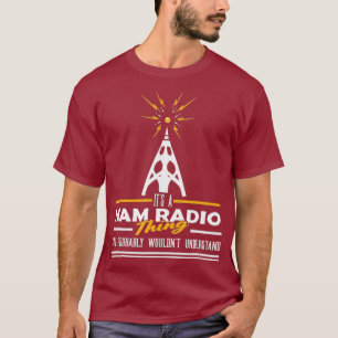 Radio-Betreiber mit Stolz Ham T-Shirt