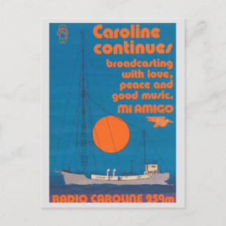 Radio Caroline 259 - Mi Amigo Schiff Postkarte