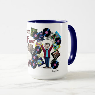 Radio-Discjockey Ken „The Merson Person“-Tasse. Ta Tasse
