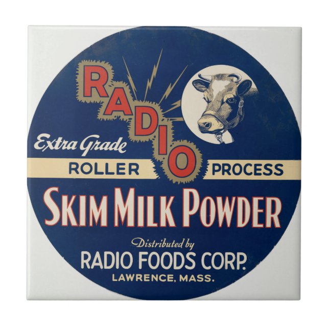 Radio Extra Grade Roller Process Skim Milk Pulver. Fliese (Vorderseite)
