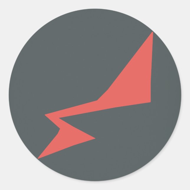 RADíO FLoMM BIG BOLT Runder Aufkleber (Vorderseite)