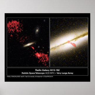 Radio Galaxy 0313192 Hubble Teleskop Poster