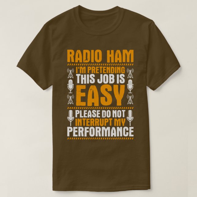 Radio Ham Amateur Radio Operator Ham Radio (17) T-Shirt (Design vorne)