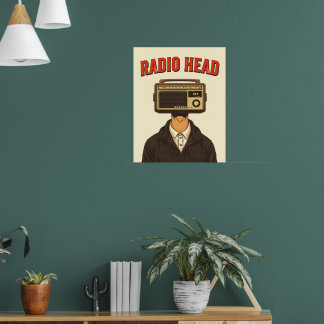 RADIO HEAD – Vintage Surreal Retro Poster