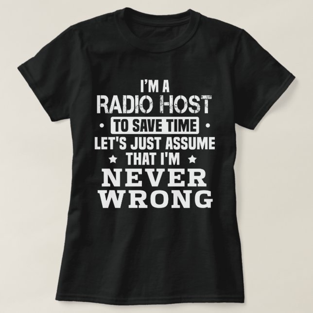 Radio-Host T-Shirt (Design vorne)