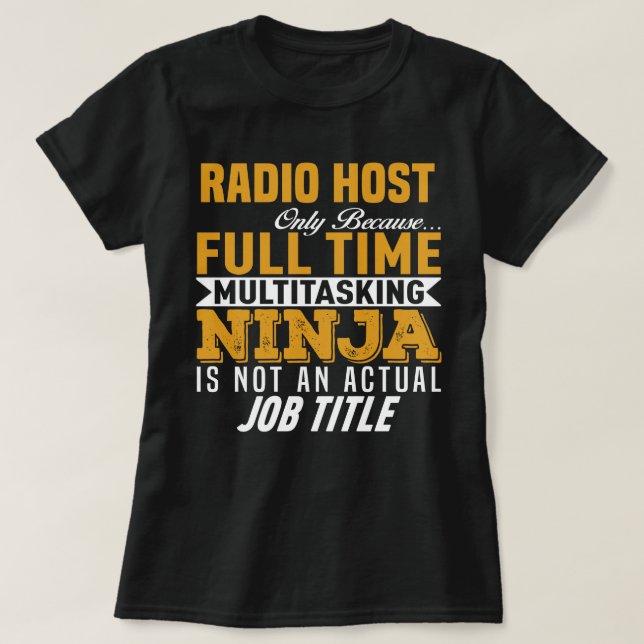 Radio-Host T-Shirt (Design vorne)