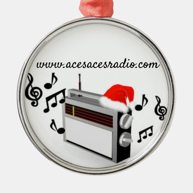 Radio Ornament Aus Metall (Vorne)