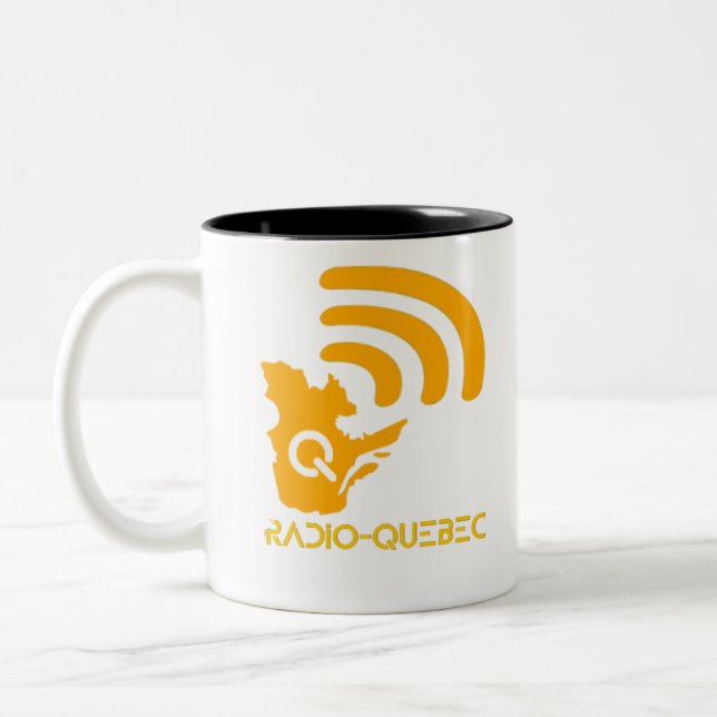 Radio Quebec (Begriffsklärung) Zweifarbige Tasse (Links)