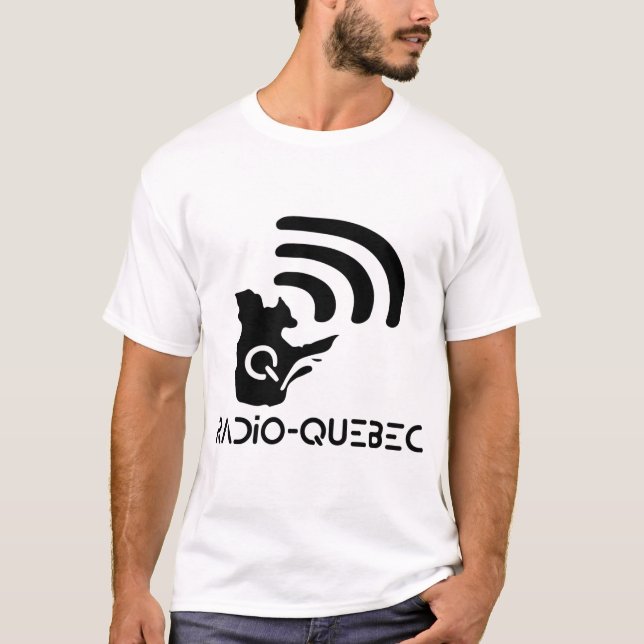 Radio-Quebec -Edition noire T-Shirt (Vorderseite)