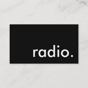 Radio. Visitenkarte