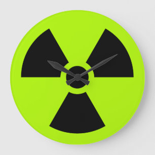 Radioactive Große Wanduhr