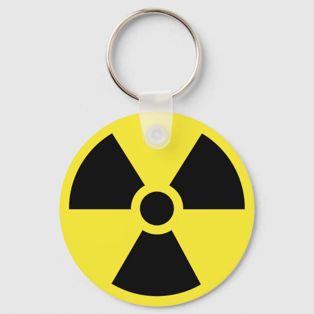 Radioactive Symbol Schlüsselanhänger (Vorderseite)