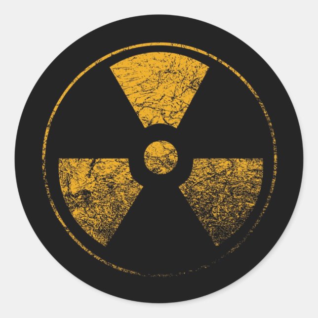 Radioaktiv - Aufkleber (Vorderseite)